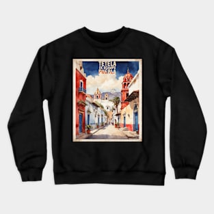 Tetela de Ocampo Puebla Mexico Vintage Tourism Travel Crewneck Sweatshirt